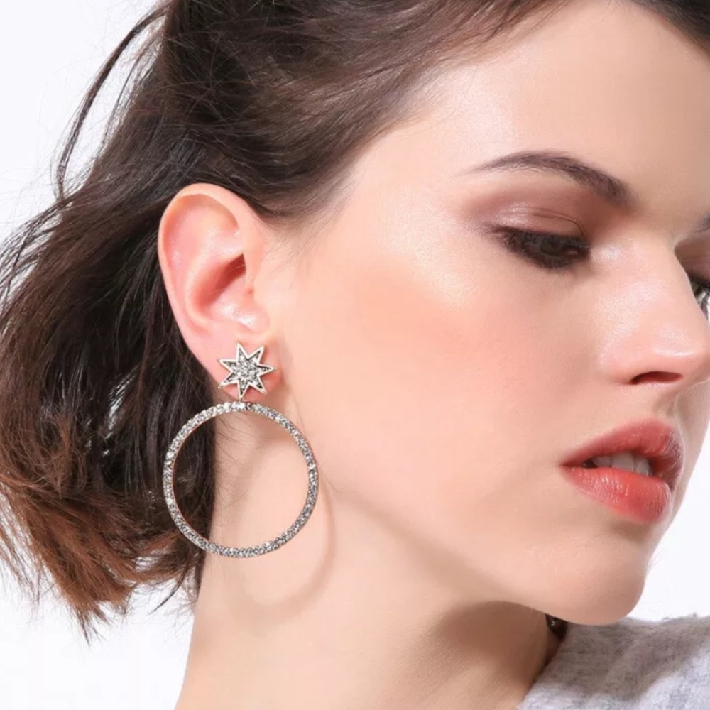 Betsey Johnson Hoop Earrings - Picture 3 of 3